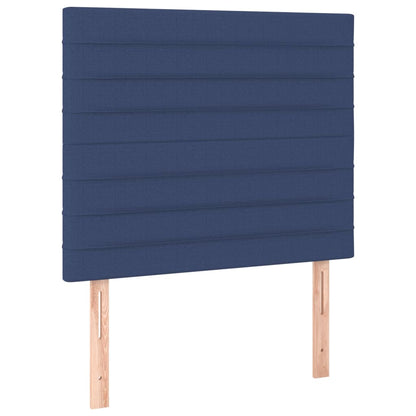 Kopfteil Blau 80x5x118/128 cm Stoff