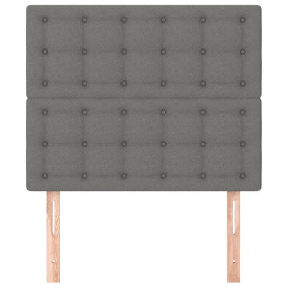 Kopfteil Dunkelgrau 80 x 5 x 118/128 cm Stoff