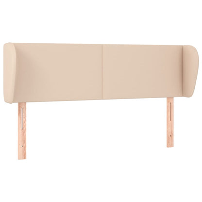 Kopfteil mit Ohren Cappuccino-Braun 147x23x78/88 cm Kunstleder