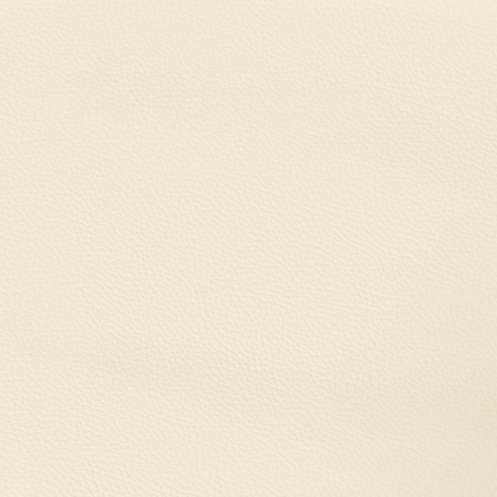 Kopfteil mit Ohren Creme 103x23x78/88 cm Kunstleder