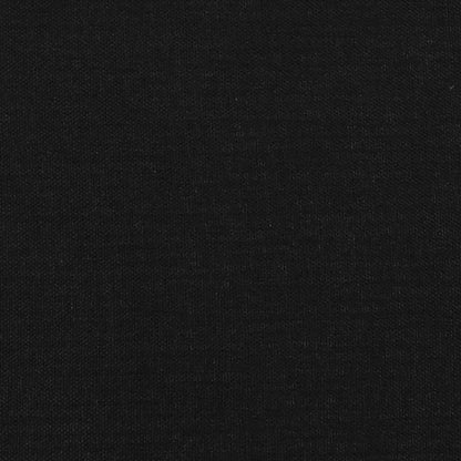 Kopfteil mit Ohren Schwarz 147x16x78/88 cm Stoff