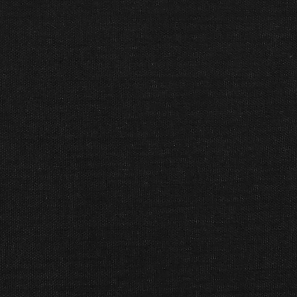 Kopfteil mit Ohren Schwarz 93x16x78/88 cm Stoff