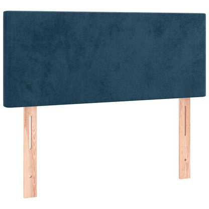 Boxspringbett mit Matratze Dunkelblau 100x200 cm Samt