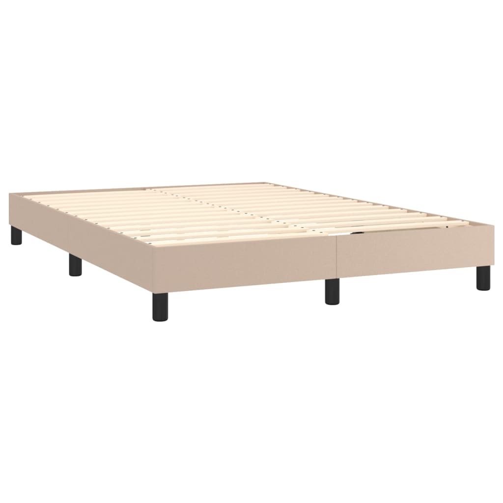 Boxspringbett mit Matratze & LED Cappuccino-Braun 140x190cm
