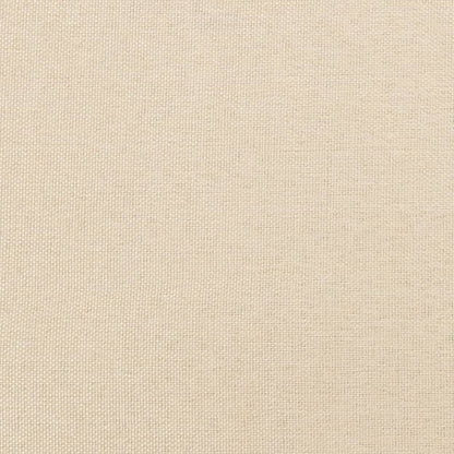 Bettgestell ohne Matratze Creme 80x200 cm Stoff