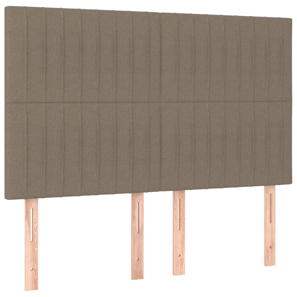 Bettgestell ohne Matratze Taupe 140x190 cm Stoff