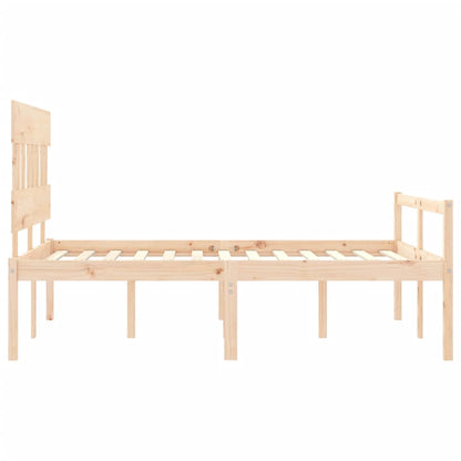 Seniorenbett mit Kopfteil 140x190 cm Massivholz