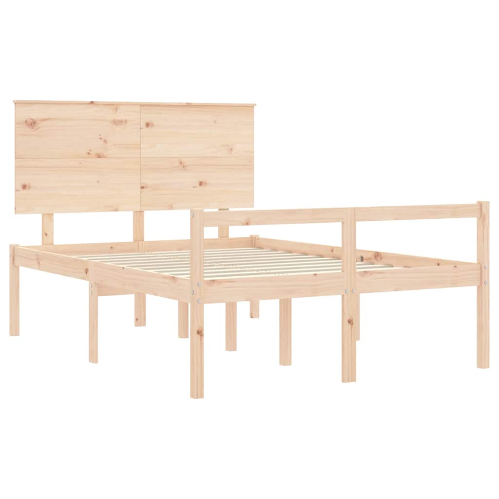 Seniorenbett mit Kopfteil 140x190 cm Massivholz