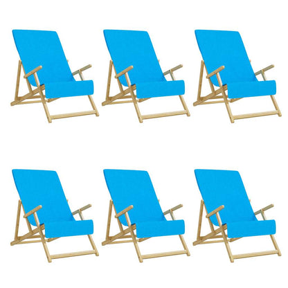 Strandtücher 6 Stk. Türkis 60x135 cm Stoff 400 GSM
