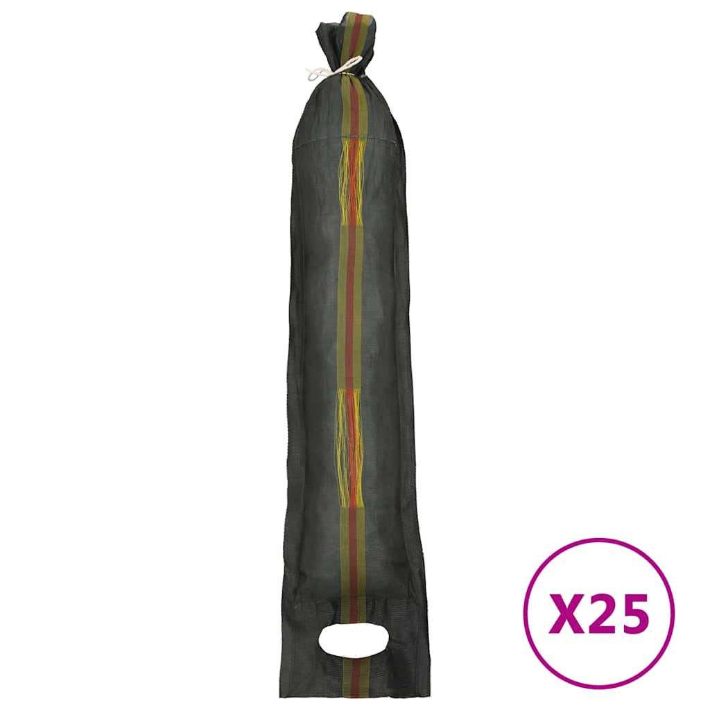 Sandsäcke 25 Stk. Dunkelgrün 103x25 cm HDPE