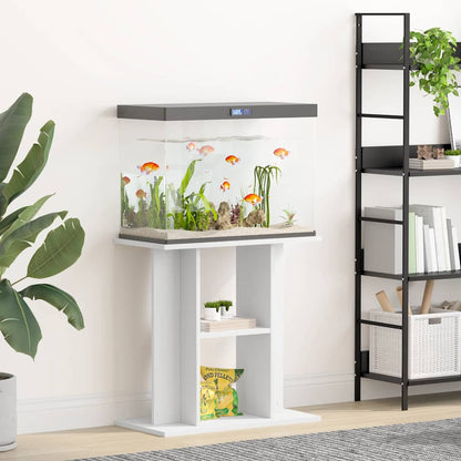 Aquariumständer Weiß 60x30x60 cm Holzwerkstoff