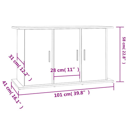 Aquariumständer Sonoma-Eiche 101x41x58 cm Holzwerkstoff