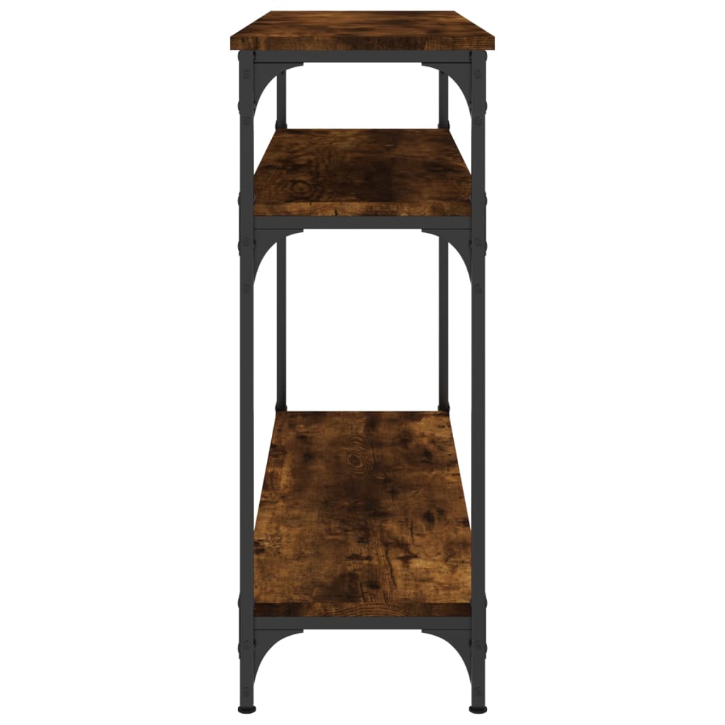 Konsolentisch Räuchereiche 100x29x75 cm Holzwerkstoff