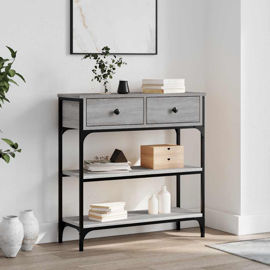 Konsolentisch Grau Sonoma 72,5x25x75 cm Holzwerkstoff