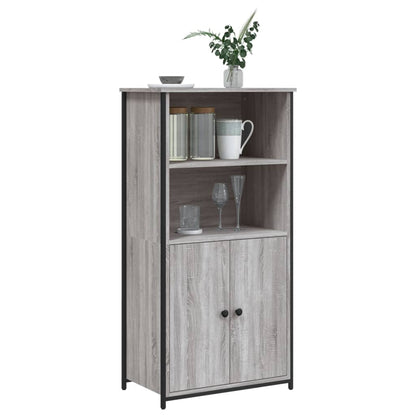 Highboard Grau Sonoma 62x36x121,5 cm Holzwerkstoff