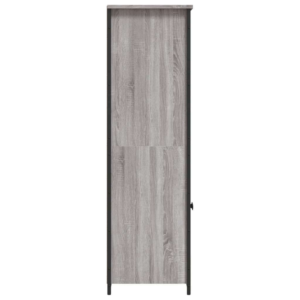 Highboard Grau Sonoma 62x36x121,5 cm Holzwerkstoff