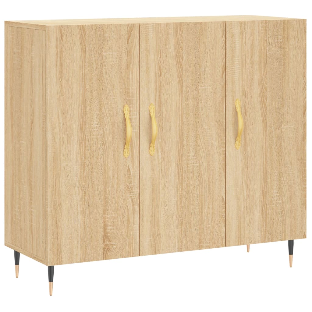 Sideboard Sonoma-Eiche 90x34x80 cm Holzwerkstoff
