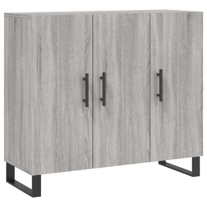Sideboard Grau Sonoma 90x34x80 cm Holzwerkstoff