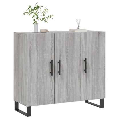 Sideboard Grau Sonoma 90x34x80 cm Holzwerkstoff