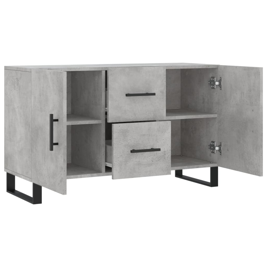 Sideboard Betongrau 100x36x60 cm Holzwerkstoff