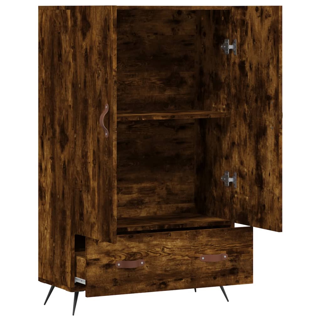 Highboard Räuchereiche 69,5x31x115 cm Holzwerkstoff