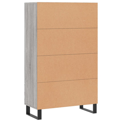 Highboard Grau Sonoma 69,5x31x115 cm Holzwerkstoff