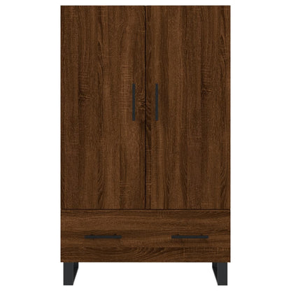 Highboard Braun Eichen-Optik 69,5x31x115 cm Holzwerkstoff