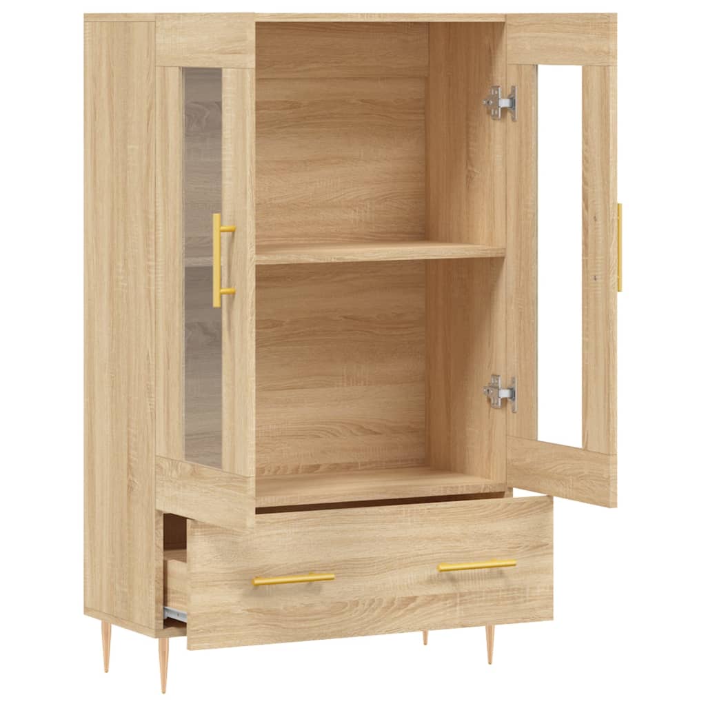 Highboard Sonoma-Eiche 69,5x31x115 cm Holzwerkstoff