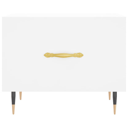 Couchtische 2 Stk. Weiß 50x50x40 cm Holzwerkstoff