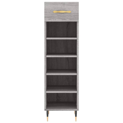 Schuhschrank Grau Sonoma 30x35x105 cm Holzwerkstoff