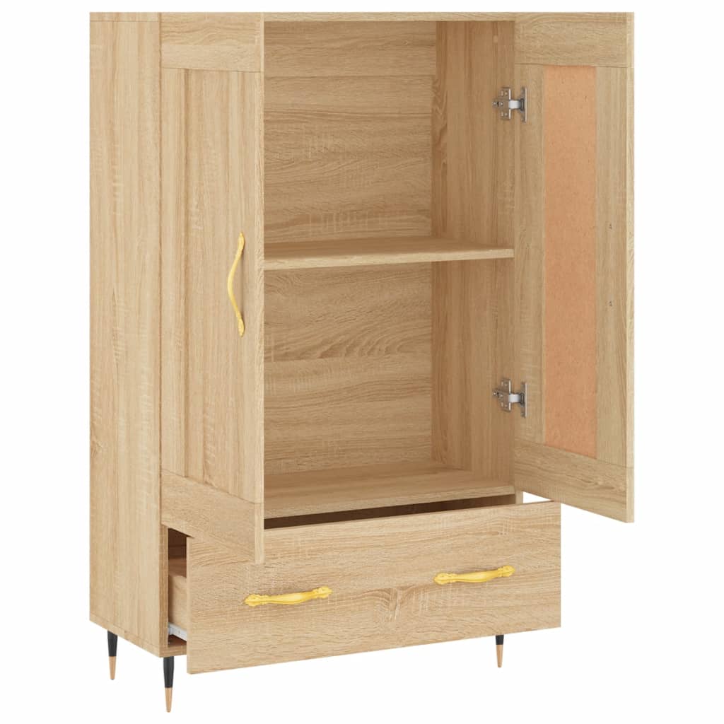 Highboard Sonoma-Eiche 69,5x31x115 cm Holzwerkstoff