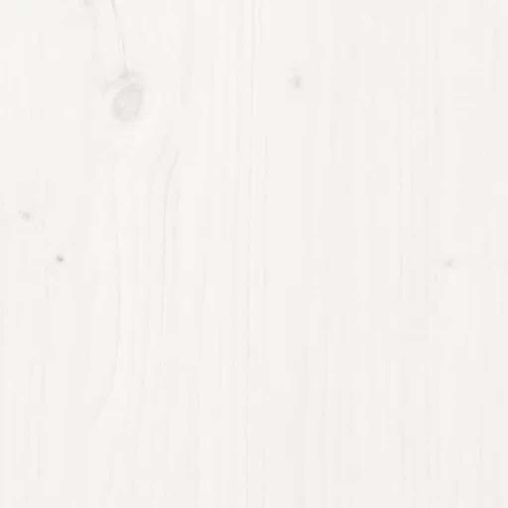 Wäschetruhe Weiß 88,5x44x76 cm Massivholz Kiefer