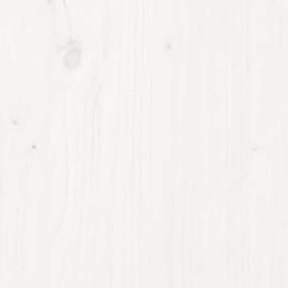 Wäschetruhe Weiß 88,5x44x76 cm Massivholz Kiefer