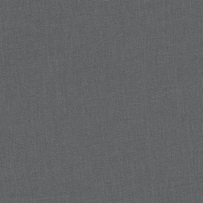 Clubsessel mit Fußhocker Dunkelgrau Stoff