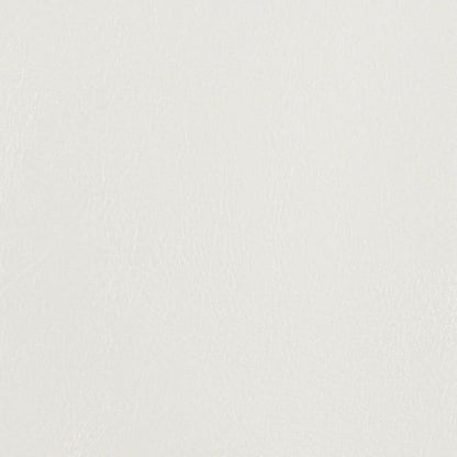 Clubsessel mit Fußhocker Weiß Kunstleder