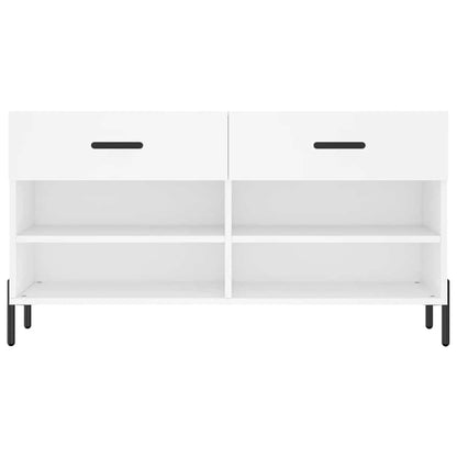 Schuhbank Weiß 102x35x55 cm Holzwerkstoff