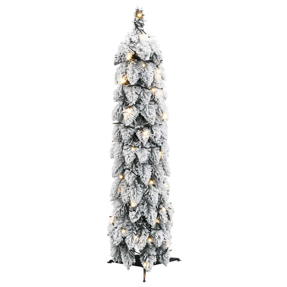 Künstlicher Weihnachtsbaum Beleuchtung & Schnee 30 LEDs 60 cm