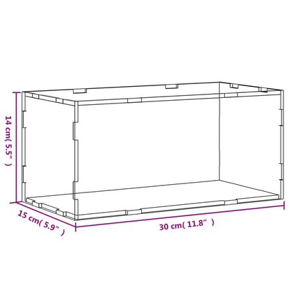 Displaybox Transparent 30x15x14 cm Acryl