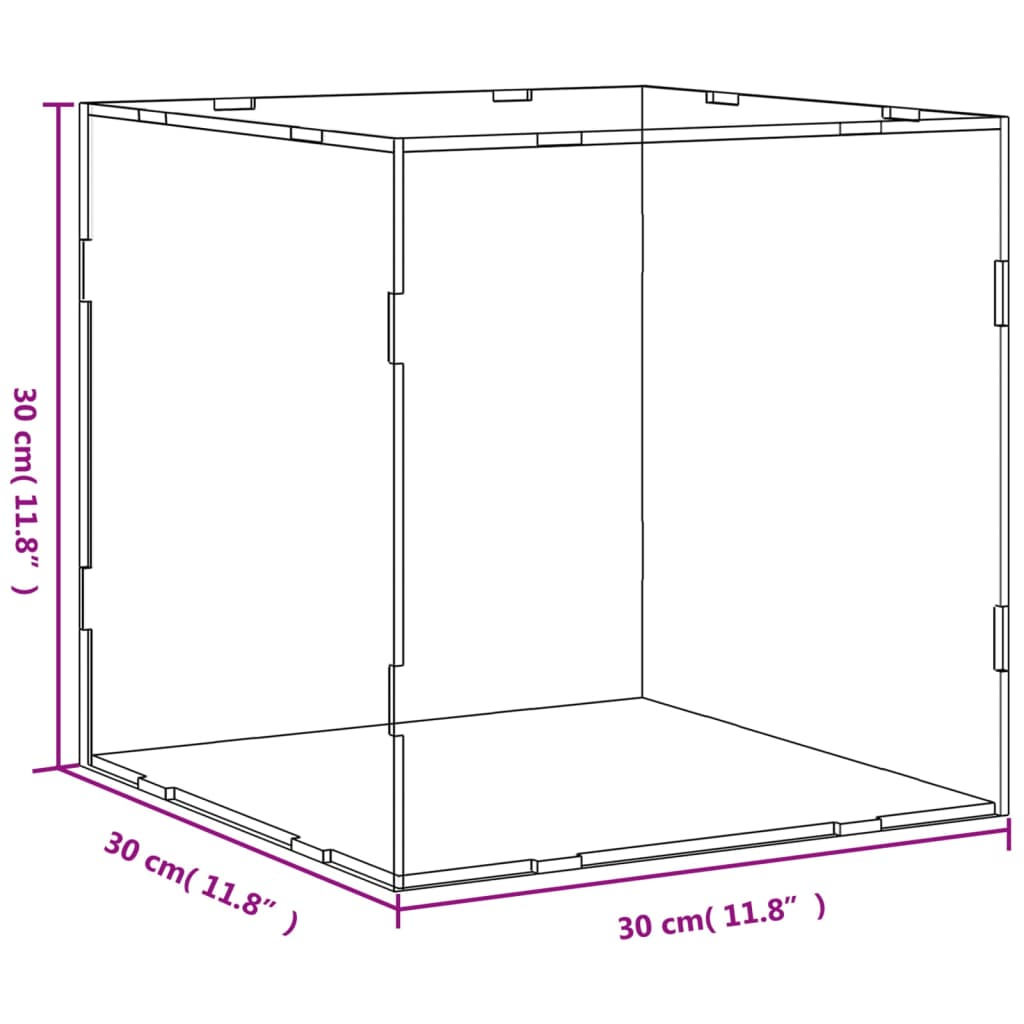 Displaybox Transparent 30x30x30 cm Acryl