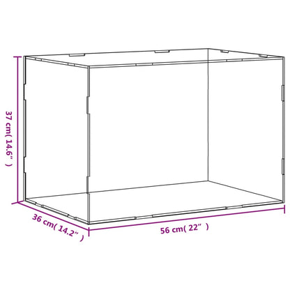 Displaybox Transparent 56x36x37 cm Acryl