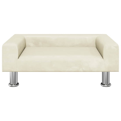 Kindersofa Creme 70x45x26,5 cm Samt