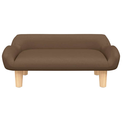 Kindersofa Braun 70x40x24 cm Stoff
