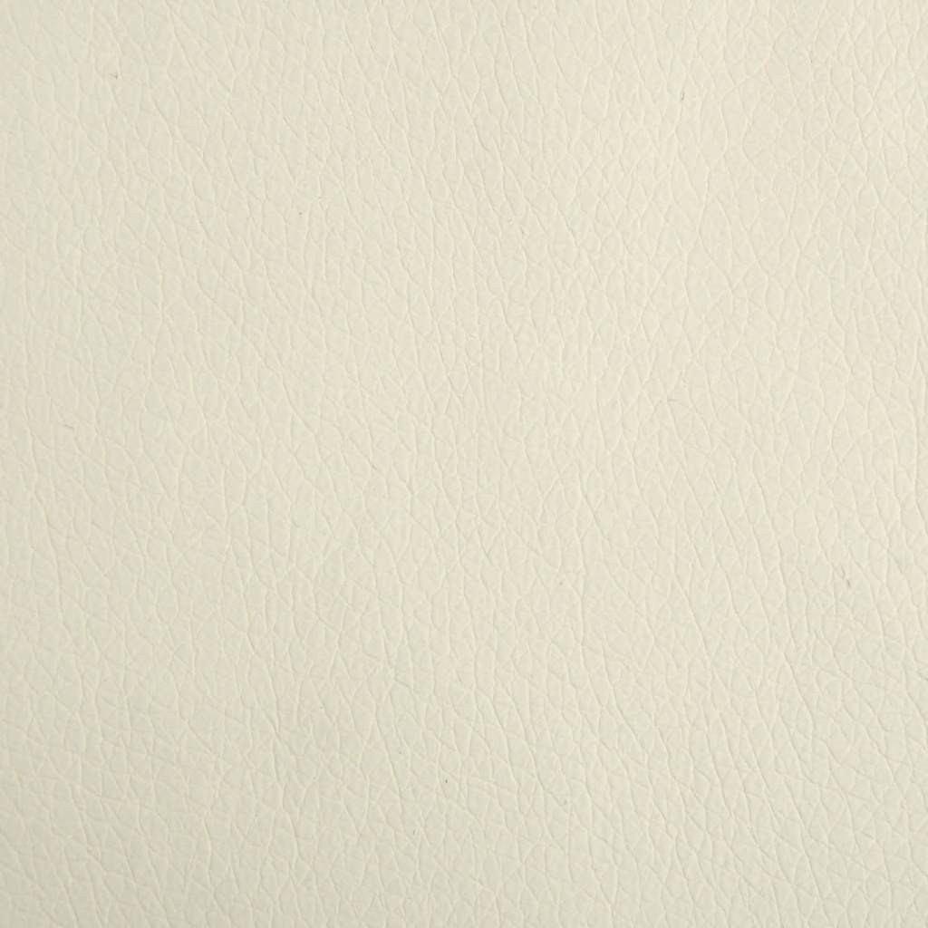 Kindersofa mit Hocker Creme 100x50x30 cm Kunstleder