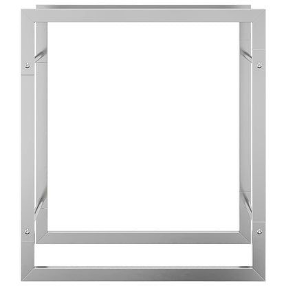 Brennholzregal 50x28x56 cm Edelstahl