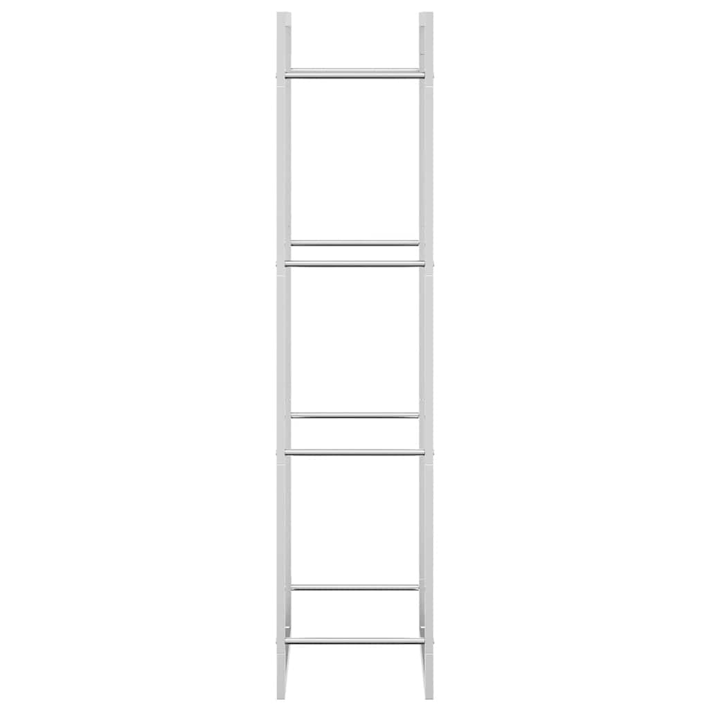 Brennholzregal 50x28x132 cm Edelstahl