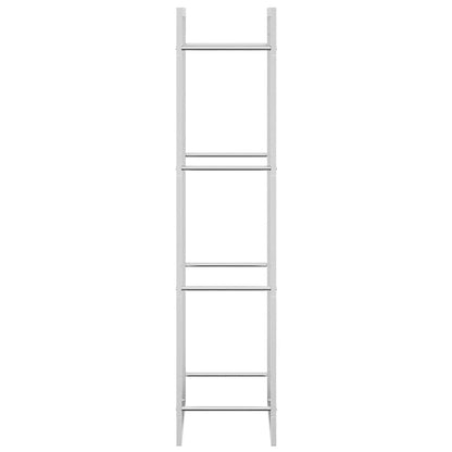 Brennholzregal 50x28x132 cm Edelstahl