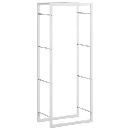 Brennholzregal 50x28x132 cm Edelstahl
