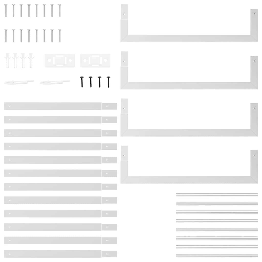 Brennholzregal 50x28x132 cm Edelstahl