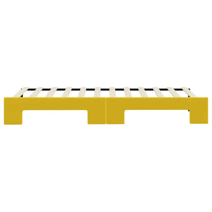 Tagesbett Ausziehbar Gelb 80x200 cm Samt