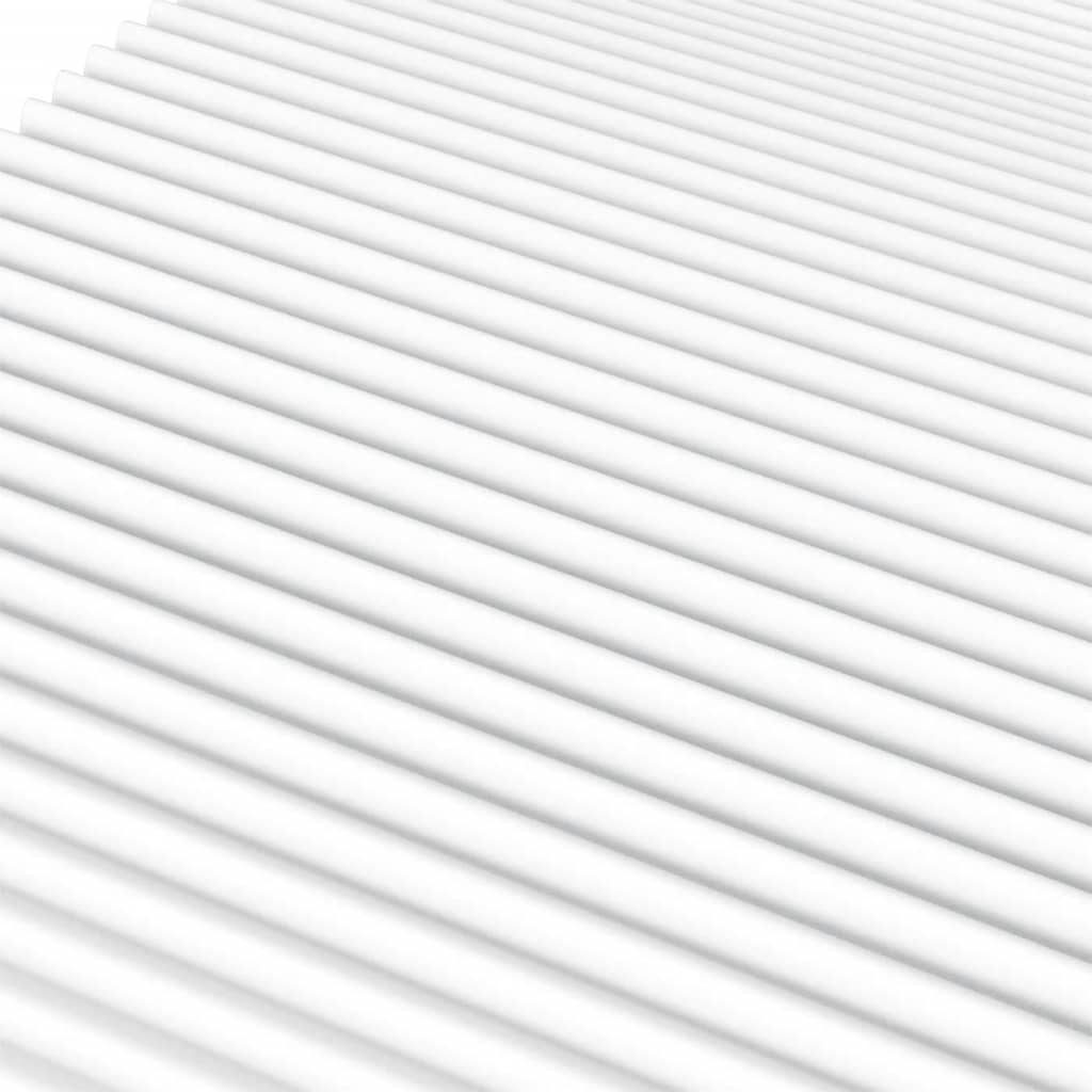 Tagesbett mit Matratze Creme 90x200 cm Stoff